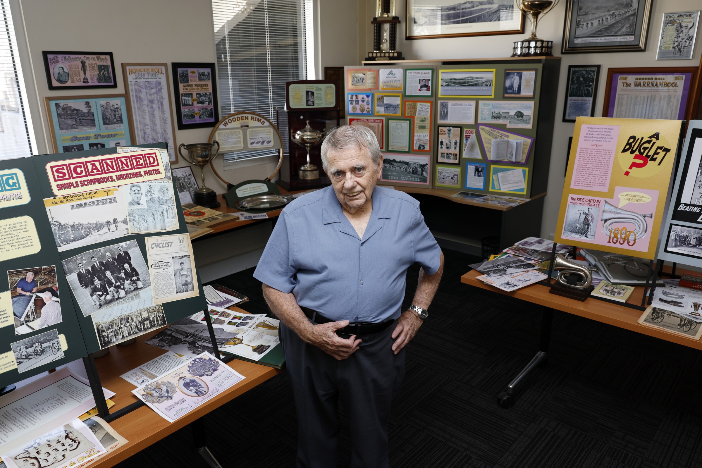 Ray Bowles, who looks after the AusCycling Victorian History Archive managed by the AusCycling History and Heritage Victorian sub-committee